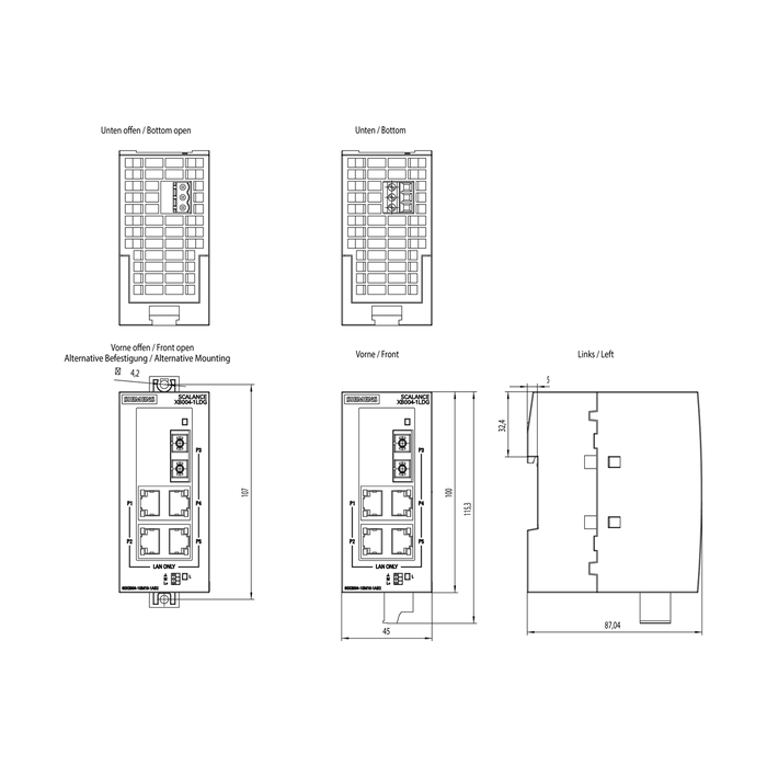 SCALANCE XB004-1LDG 6GK50041GM101AB2